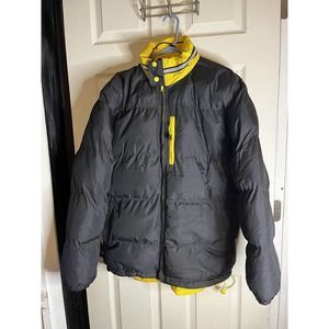 Pacific Flyer Men's Black Bomber Jacket Large